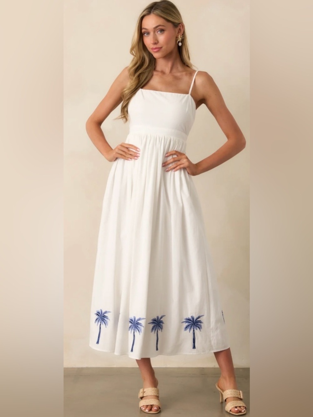 *Flawed RTR MINKPINK WHITE ISADORA EMBROIDERED MIDI DRESS (0138)